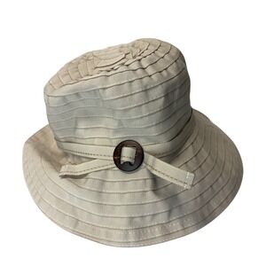 Sunday Afternoons Emma Hat Women's Medium Beige UPF 50 Packable Sun Hat